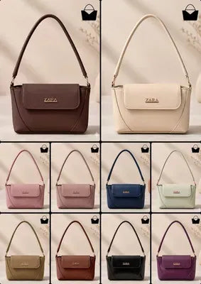 ZARA Style Pink Mini Shoulder Bag for Women – Elegant PU Leather Handbag